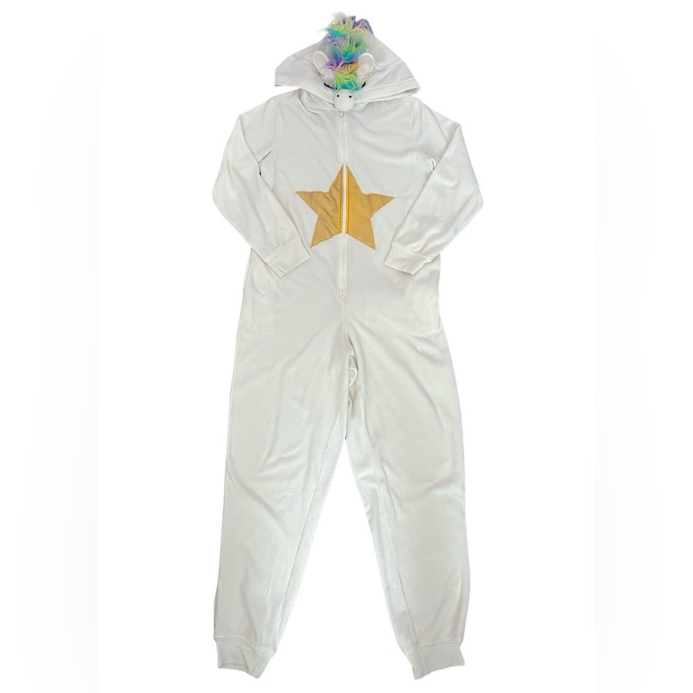 Rainbow Fluffy Gold Colorful Unicorn Onesie